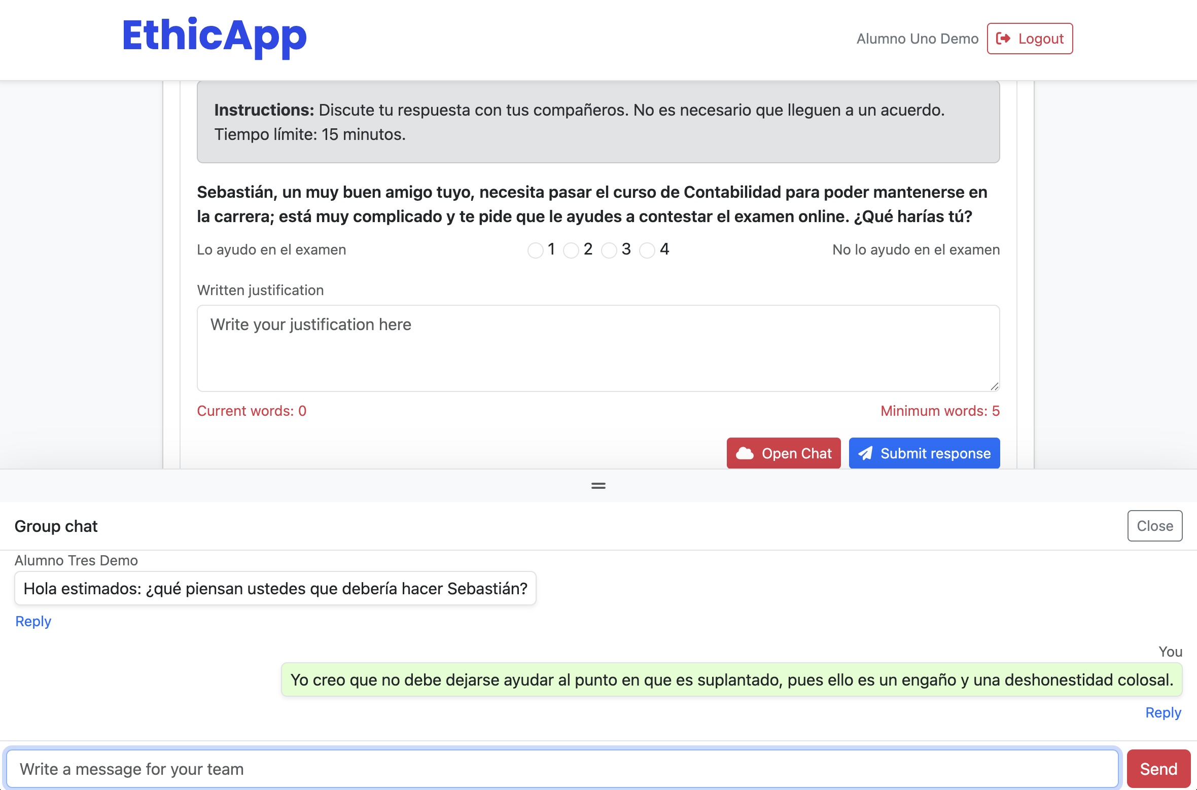 Participación amplia desde móvil o laptop
